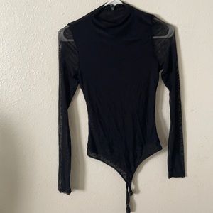 Sheer Black bodysuit